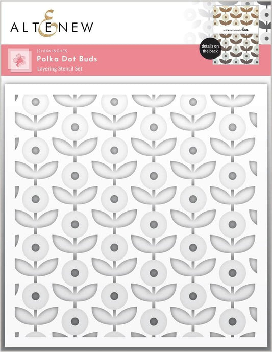 Polka Dot Buds Layering Stencil Set