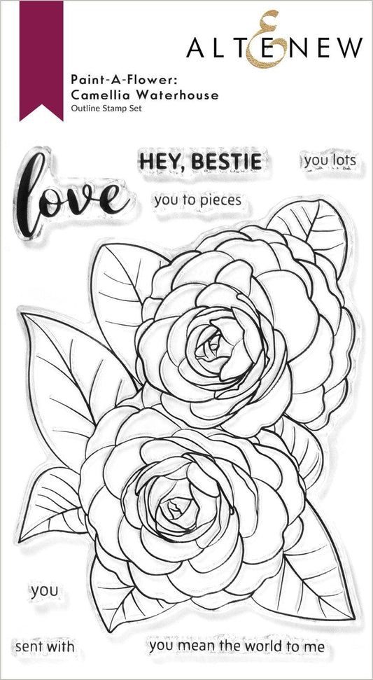 Paint-A-Flower: Camellia Waterhouse Outline Stamp Set