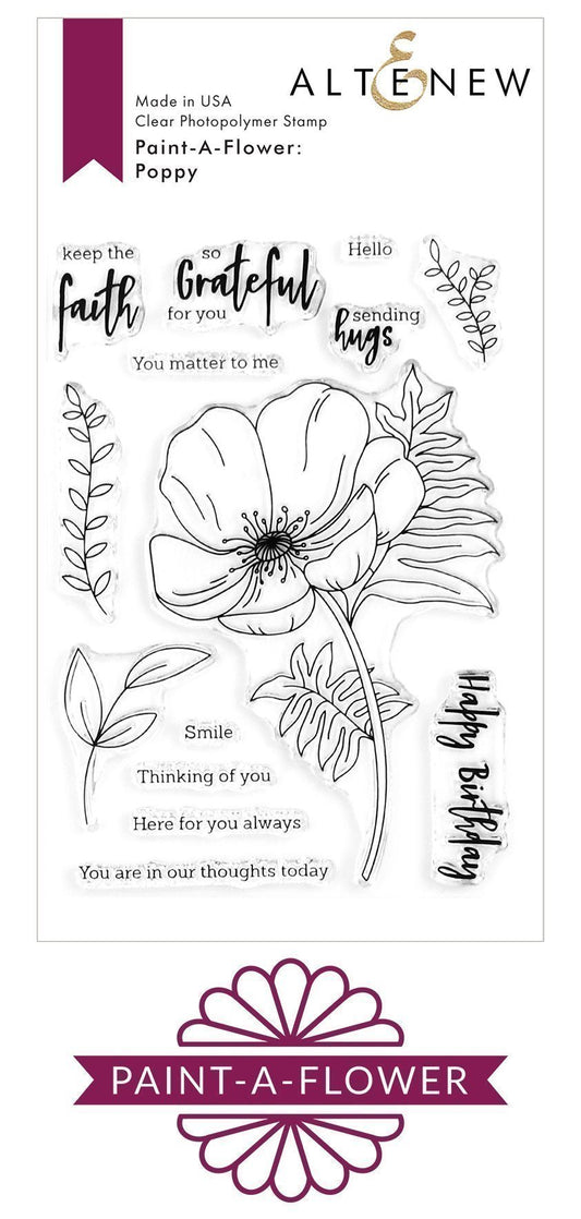 Paint-A-Flower: Poppy Stamp Set