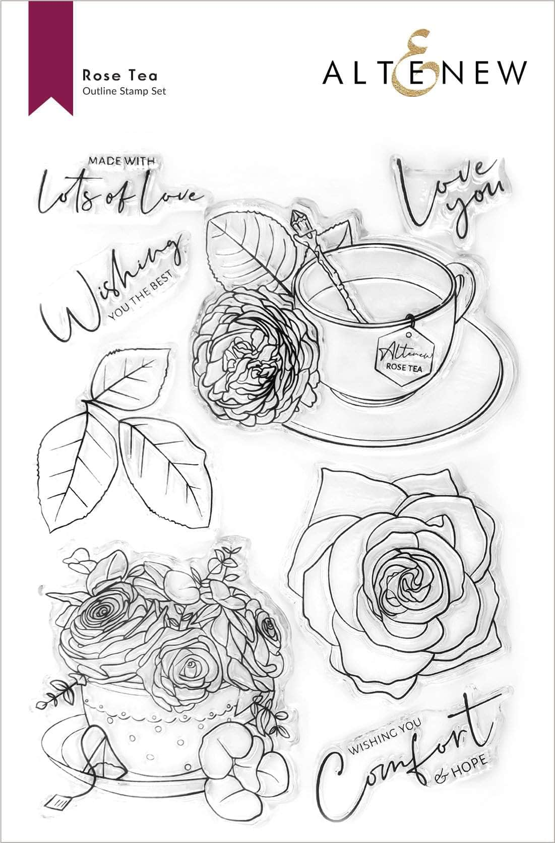 Rose Tea Stamp Set