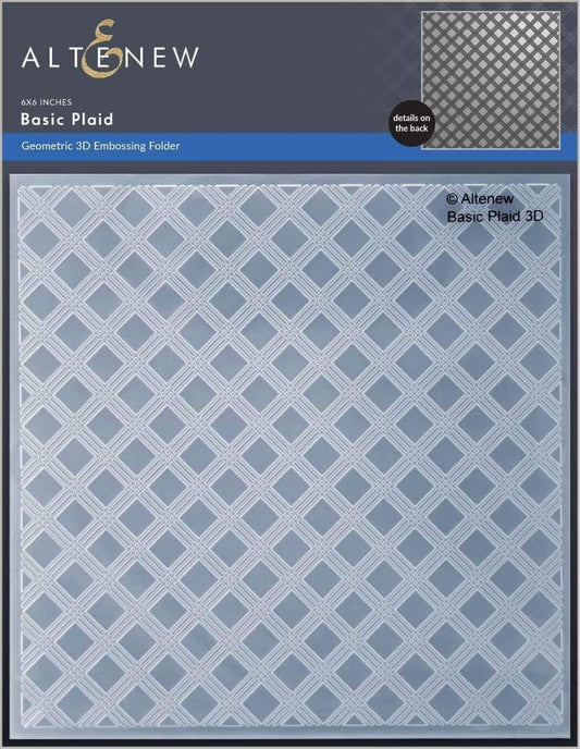 Basic Plaid 3D Embossing Folder