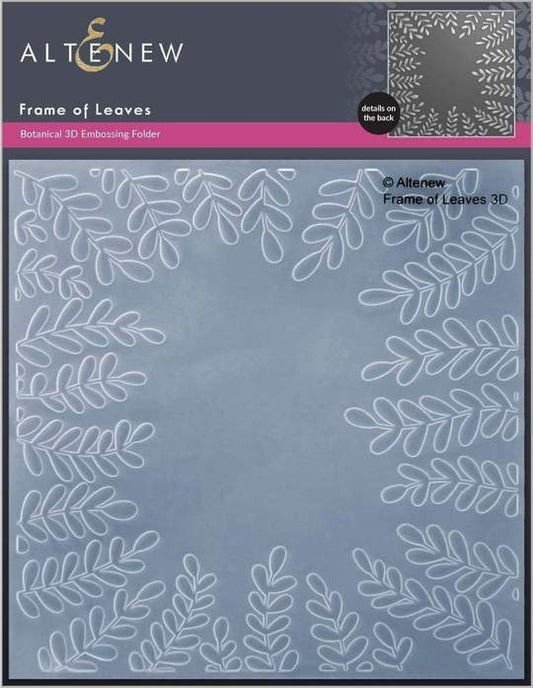 Frame of Leaves 3D Embossing Folder