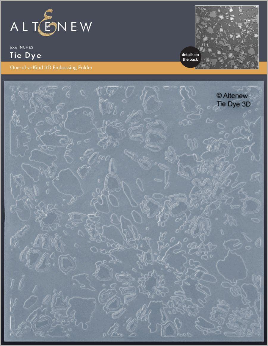 Tie Dye 3D Embossing Folder