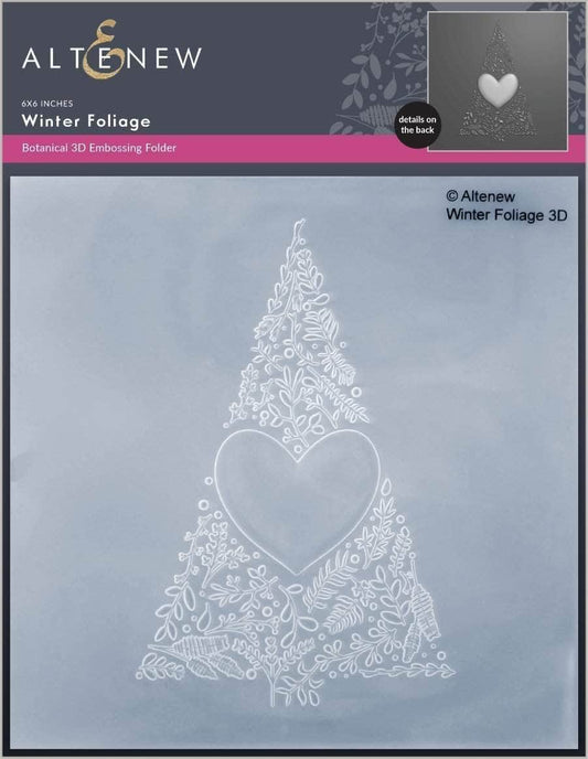 Winter Foliage 3D Embossing Folder