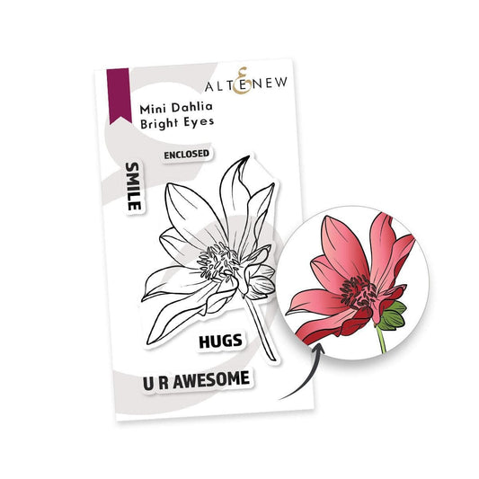 Mini Dahlia Bright Eyes Stamp Set