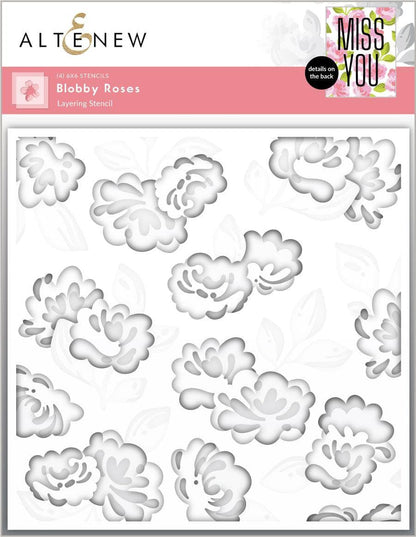 Blobby Roses Stencil Set