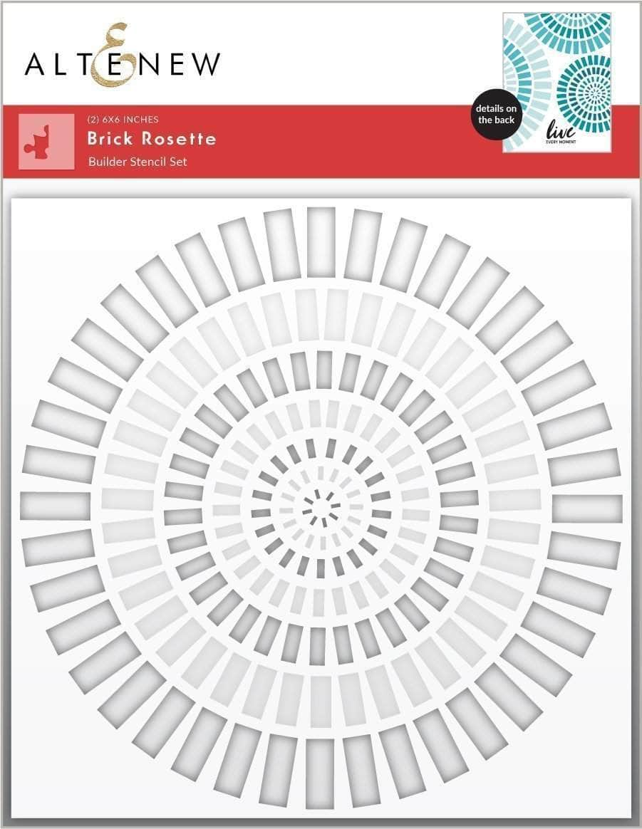 Brick Rosette Builder Stencil Set