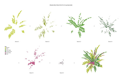 Meadow Burst Stencil Set