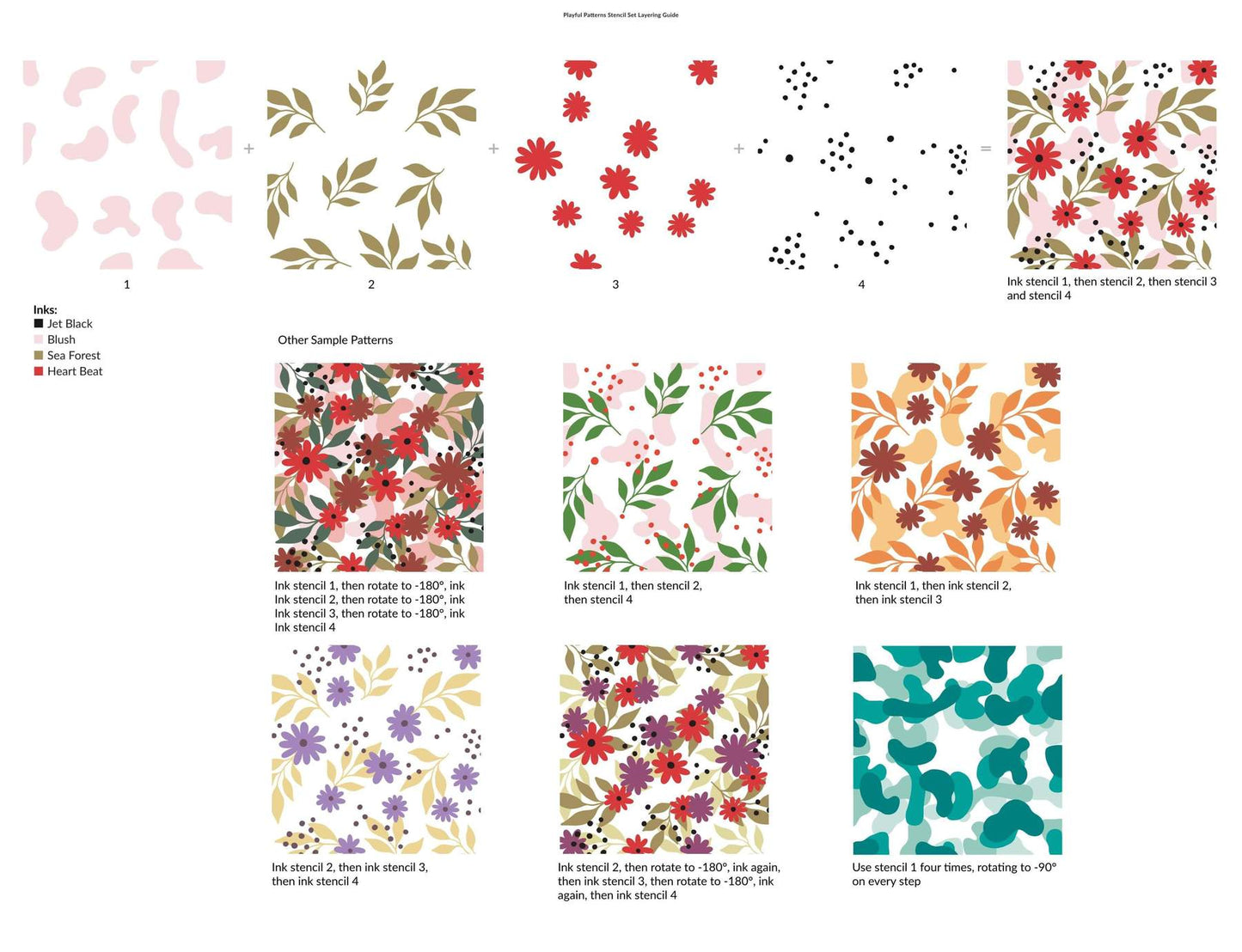 Playful Patterns Stencil Set