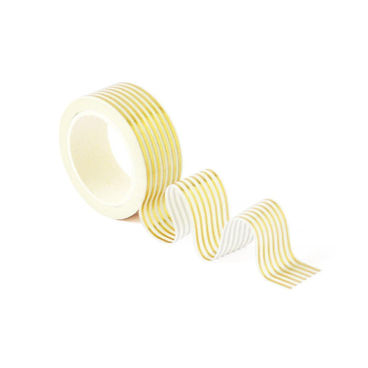 Gold Foil Pinstripe Washi Tape