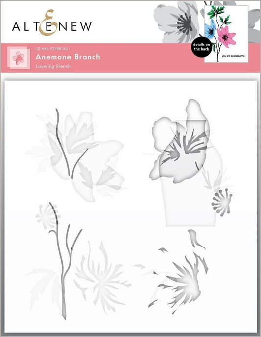 Anemone Branch Stencil Set