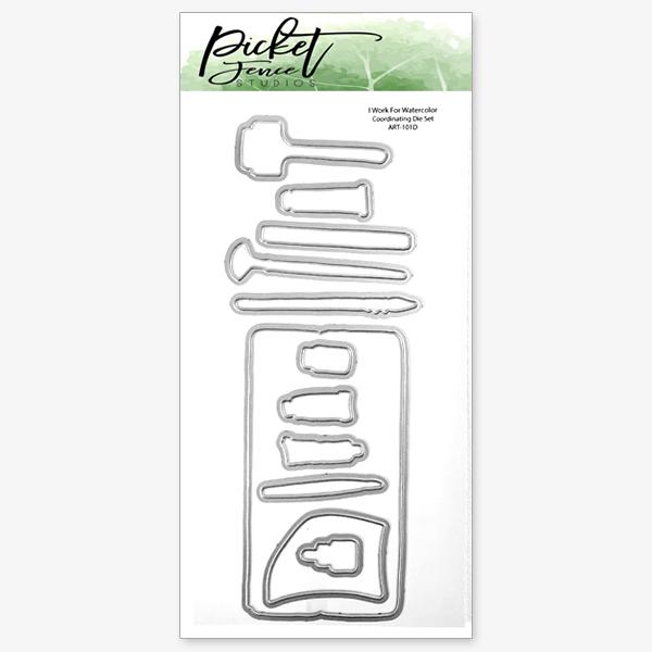 I Work for Watercolor Dies