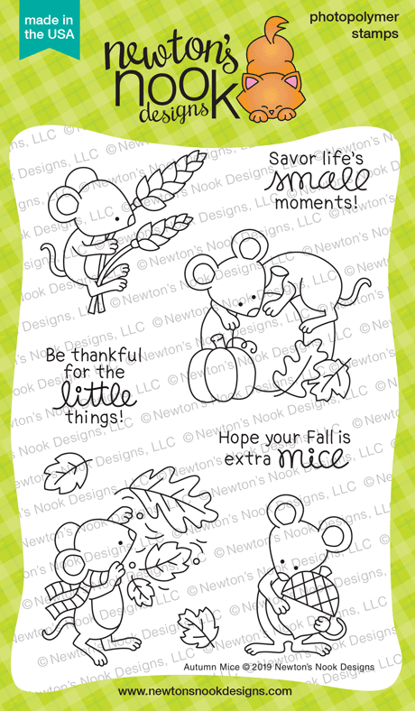 Autumn Mice Stamp Set