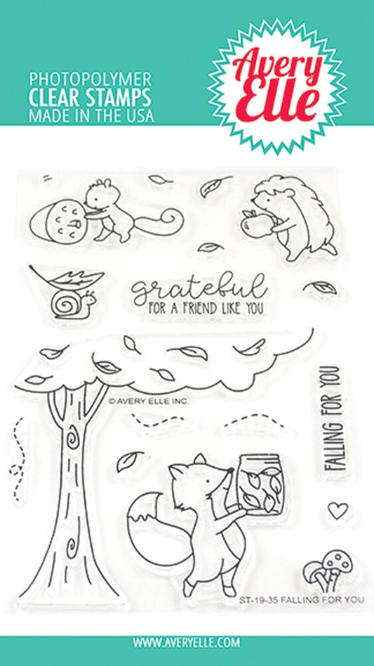 Falling For You Clear Stamps