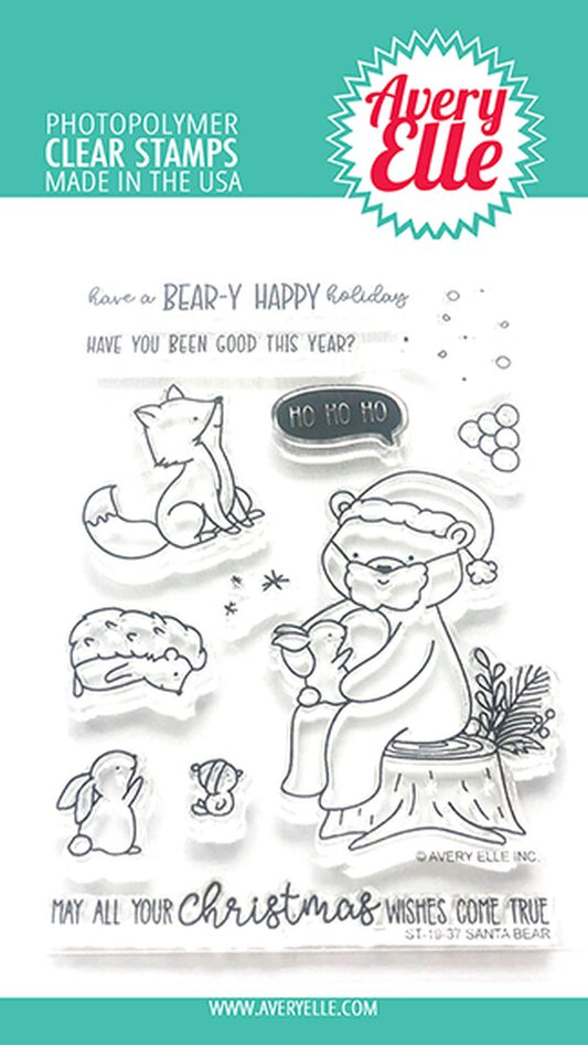 Santa Bear Clear Stamps