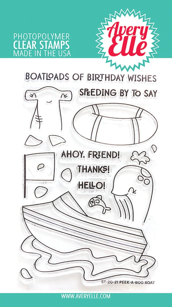 Peek-A-Boo Boat Stamp Set