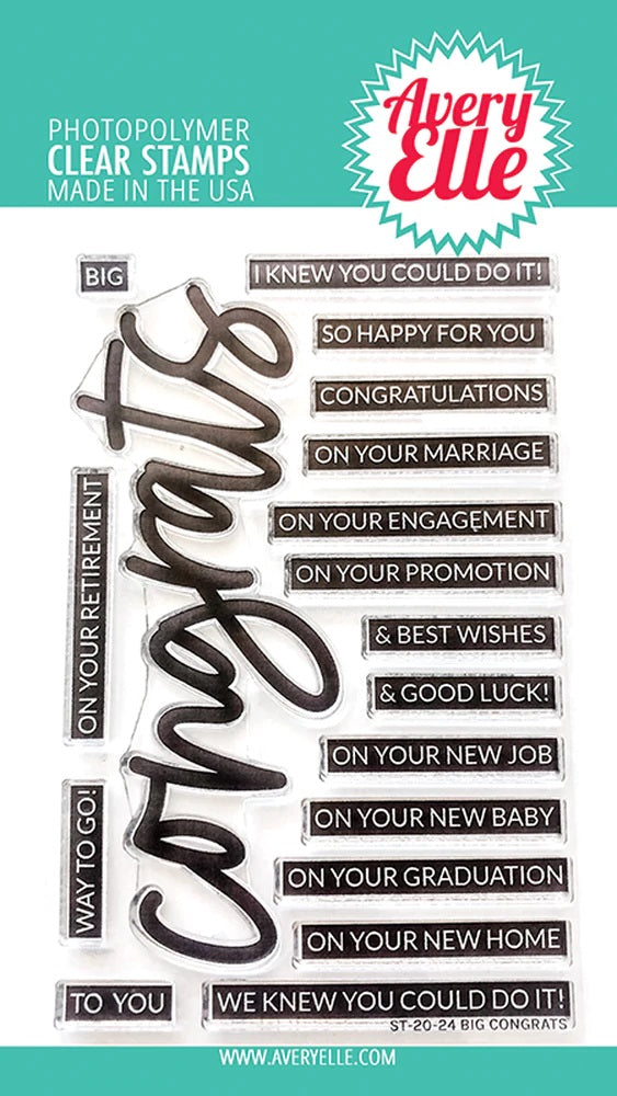 Big Congrats Stamp Set