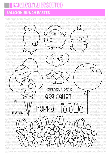 Balloon Bunch Easter Stamp Set