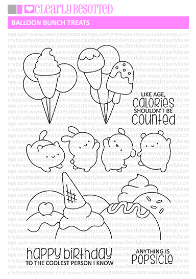 Balloon Bunch Treats Stamp Set