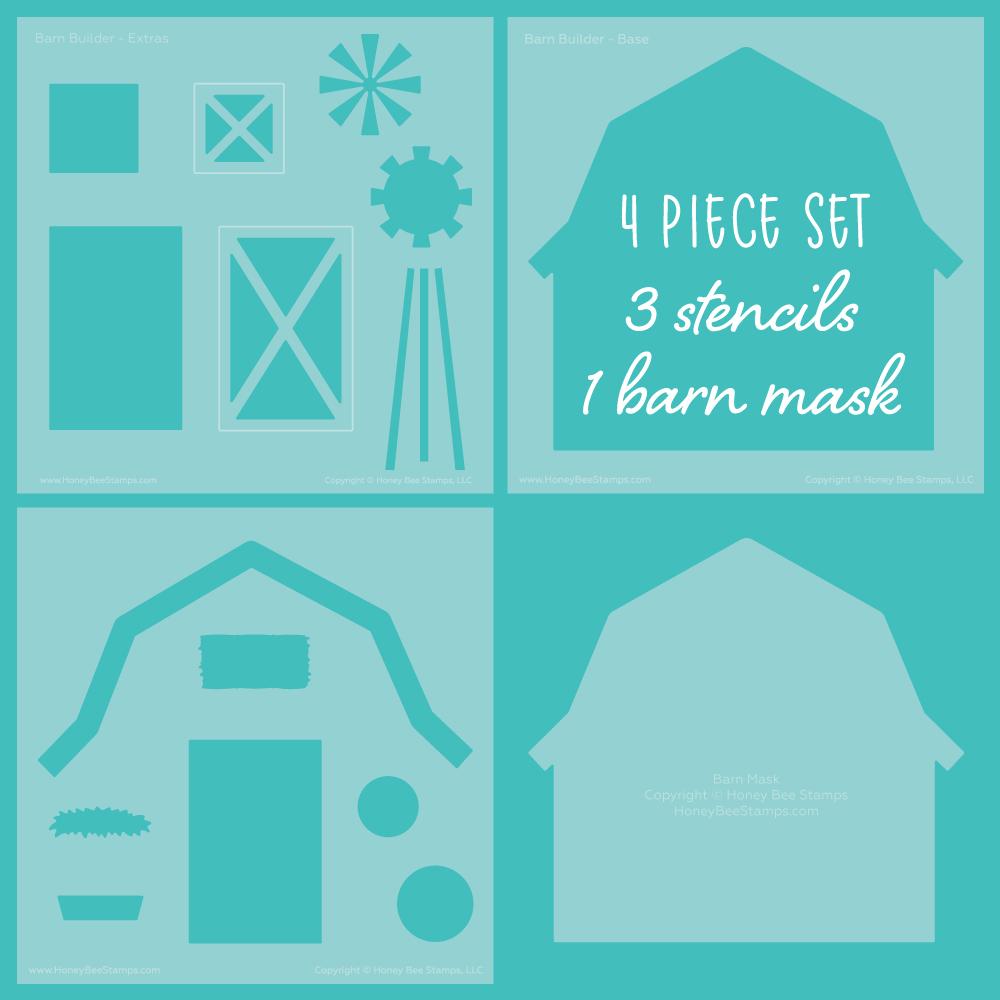 Barn Builder Stencil Set