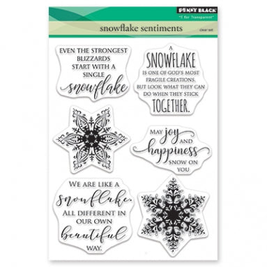 Snowflake Sentiments Stamp Set