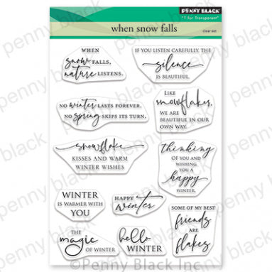 When Snow Falls Stamp Set