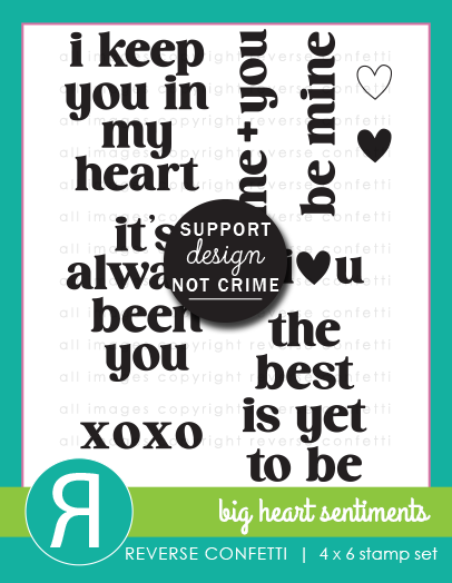Big Heart Sentiments Stamp & Die