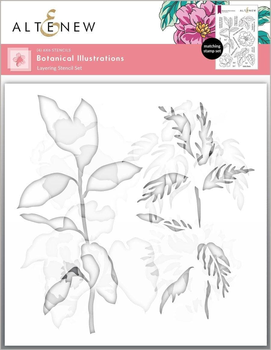 Botanical Illustrations Stencils