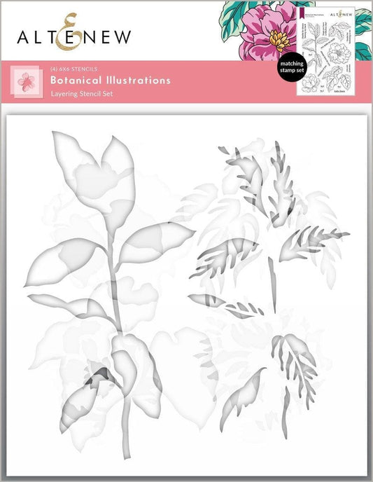 Botanical Illustrations Stencils