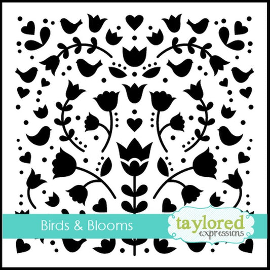 Birds & Blooms Stencil