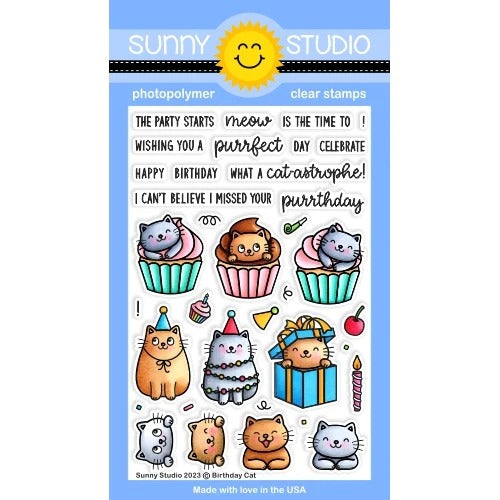 Birthday Cat Stamp Set