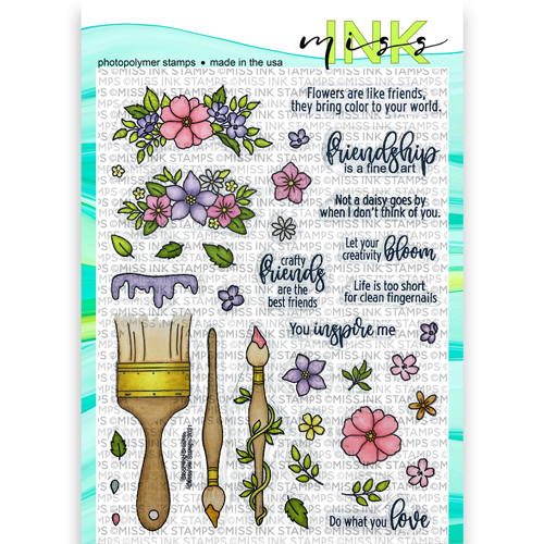 Blooming Brushes Stamp Set