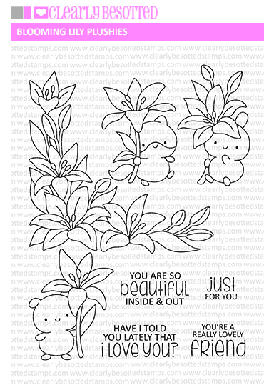 Blooming Lily Plushies Stamp Set