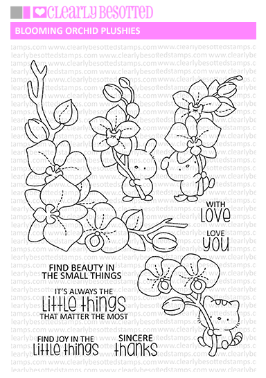 Blooming Orchid Plushies Stamp Set