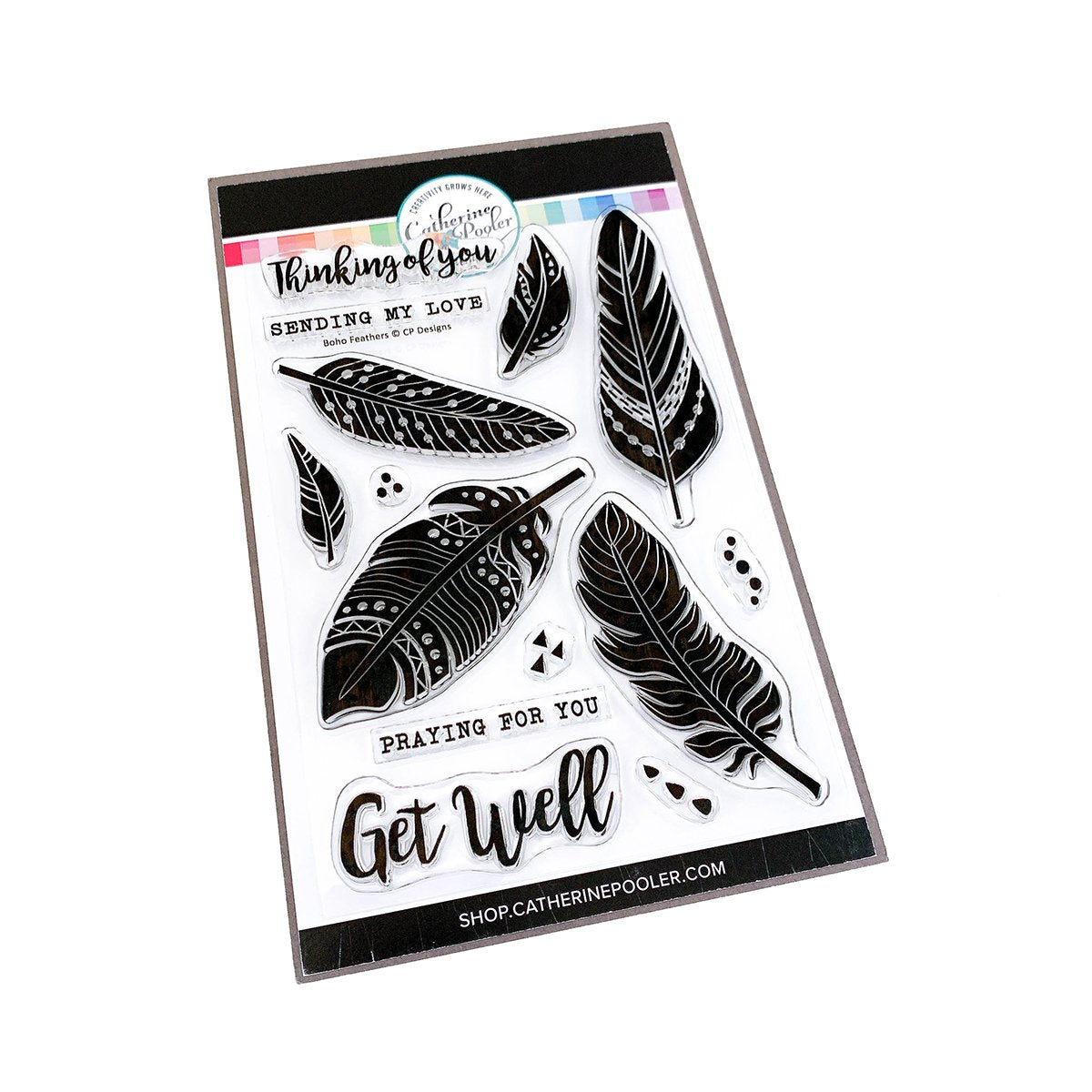 Boho Feathers Stamp Set