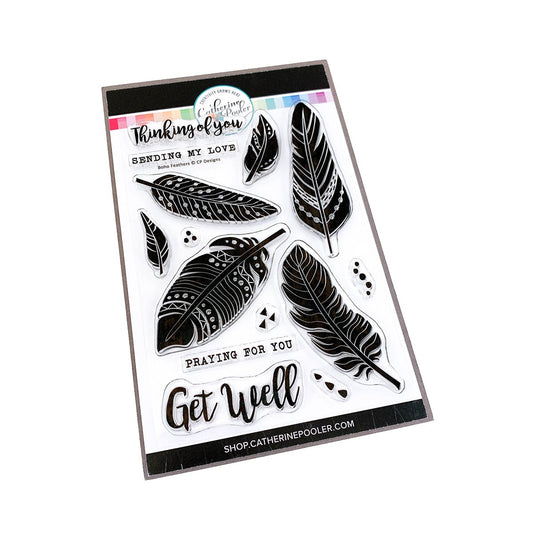 Boho Feathers Stamp Set