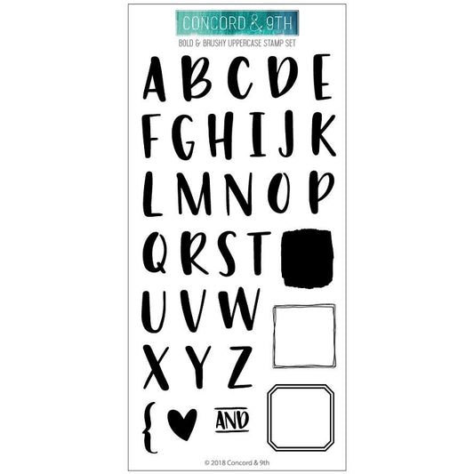 Bold & Brushy Upper Stamp Set