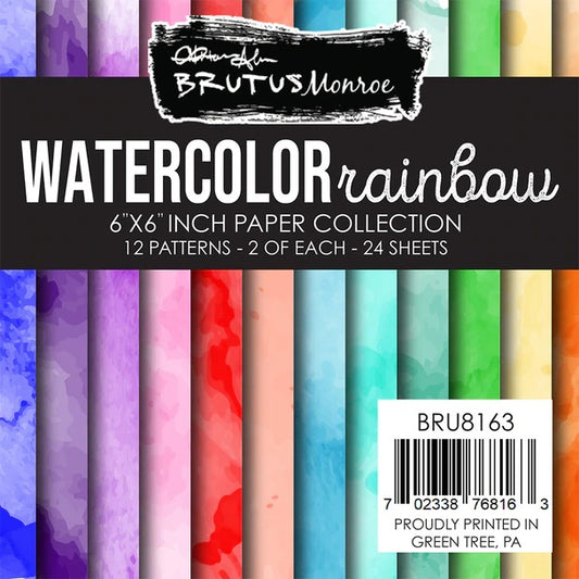 Watercolor Rainbow 6x6 Paper Pad
