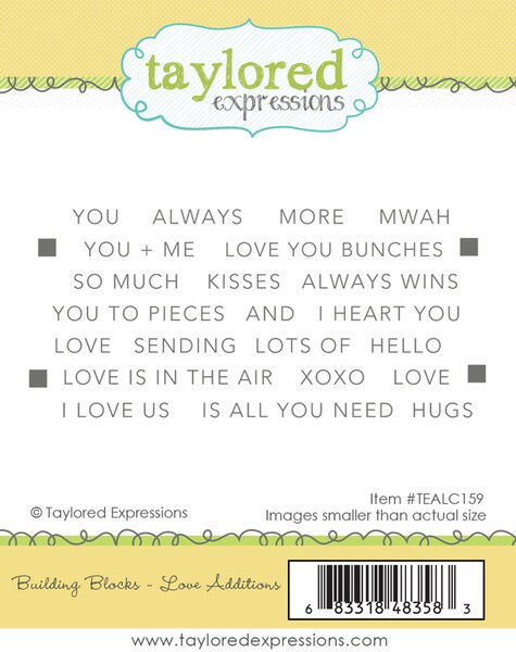 Building Blocks - Love Additions Stamp Set