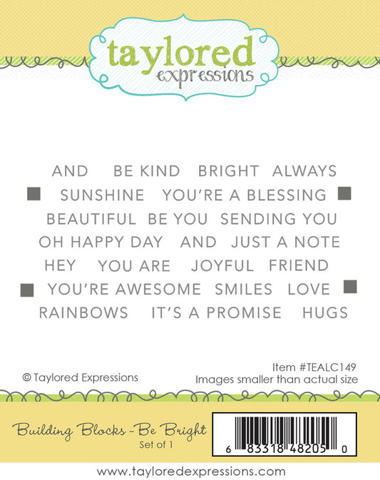 Building Blocks - Be Bright Stamp Set