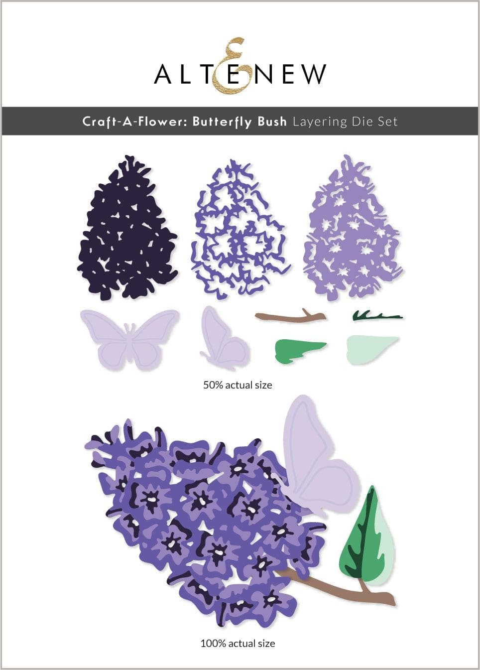 Craft-A-Flower: Butterfly Bush Layering Dies