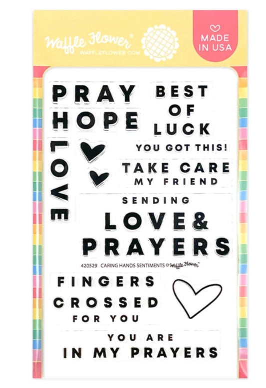 Caring Hands Sentiments Stamp Set