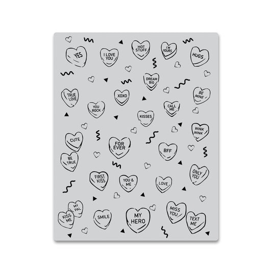Candy Hearts Peek-a-Boo Stamp Set
