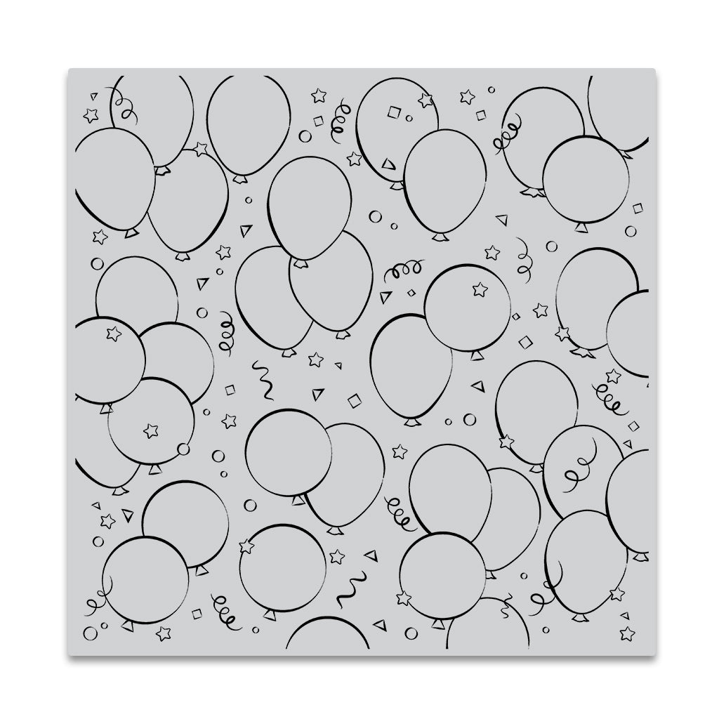 Birthday Balloons Bold Prints Stamp