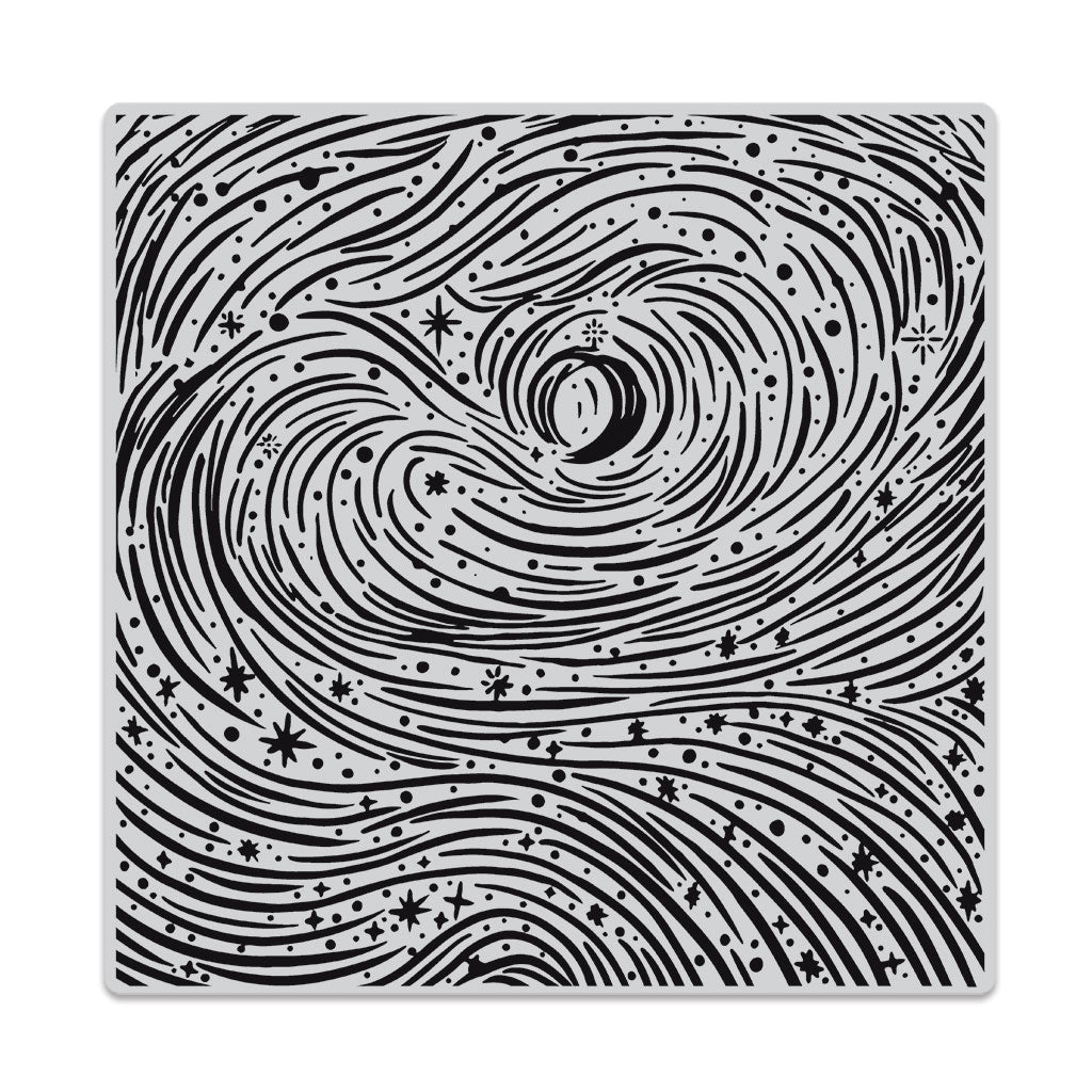 Etched Winter Swirls Bold Prints Stamp