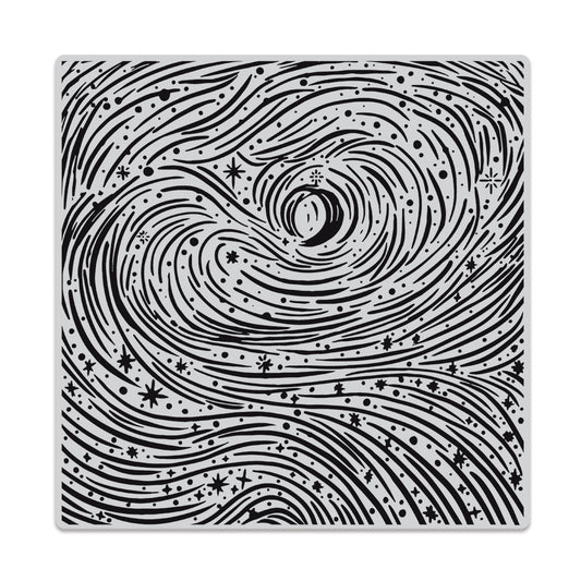 Etched Winter Swirls Bold Prints Stamp