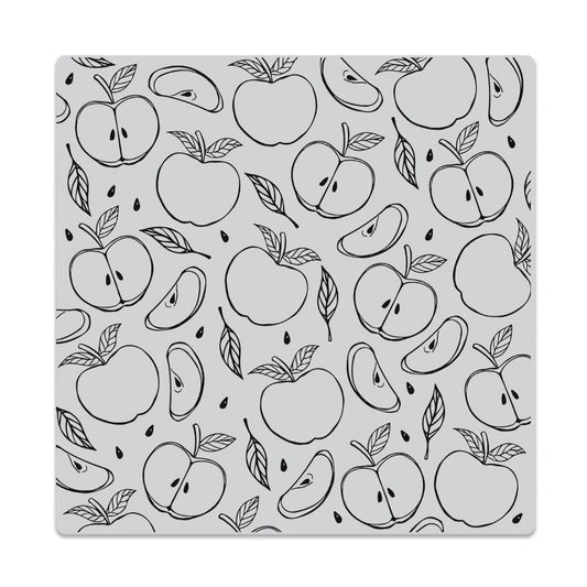 Apple Slices Background Stamp