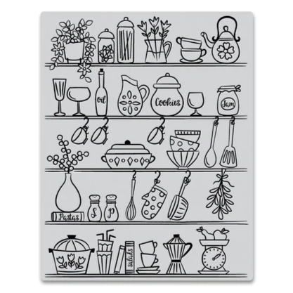 Kitchen Shelf Bold Prints Stamp