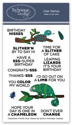 Chameleon Friends Stamp Set