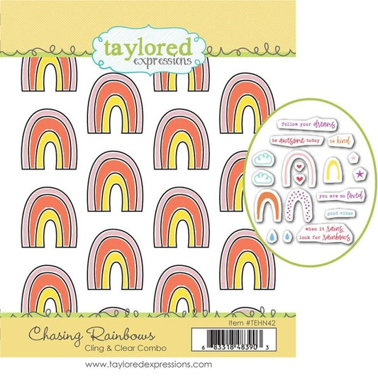 Chasing Rainbows Cling & Clear Combo